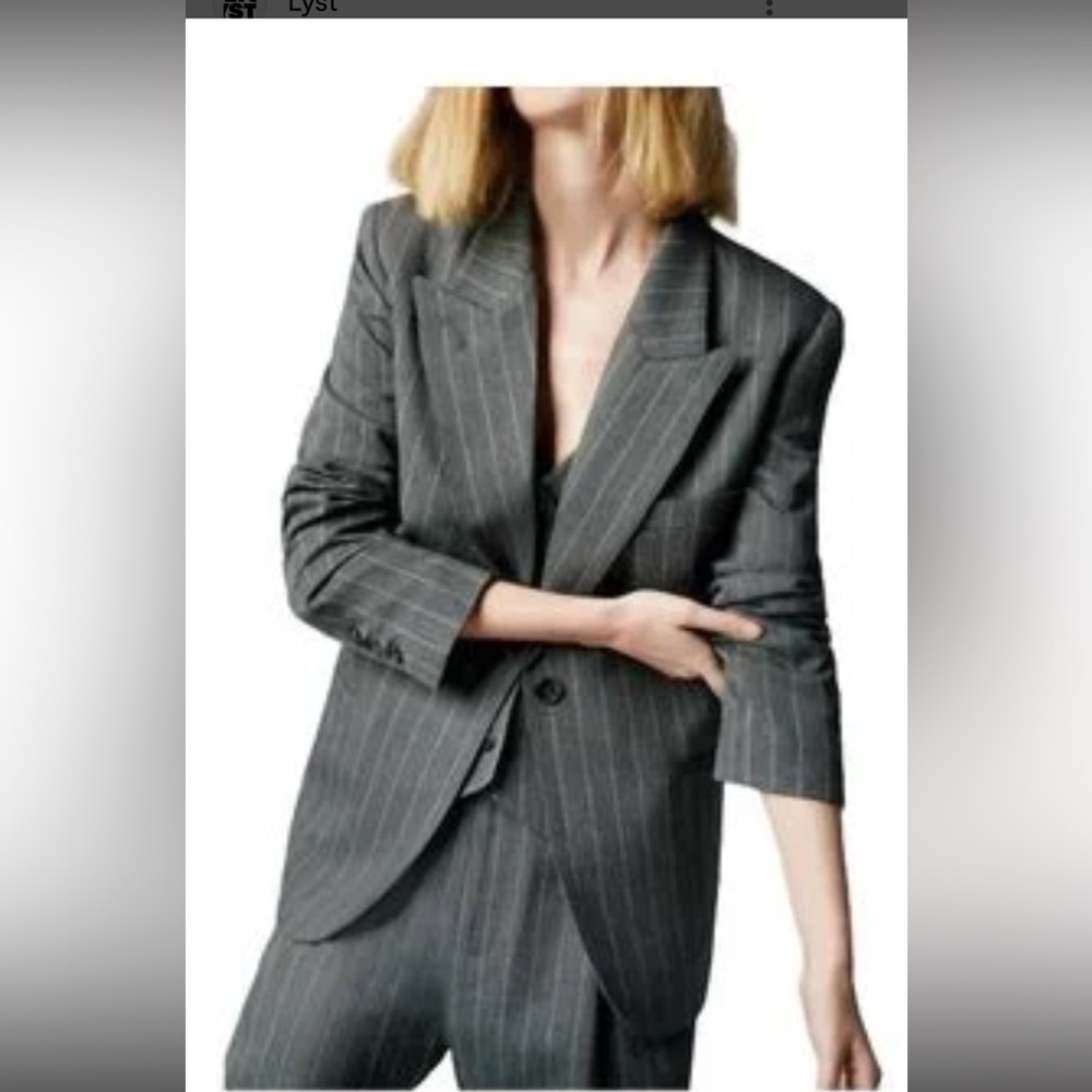Smythe Charcoal Pinstripe suit